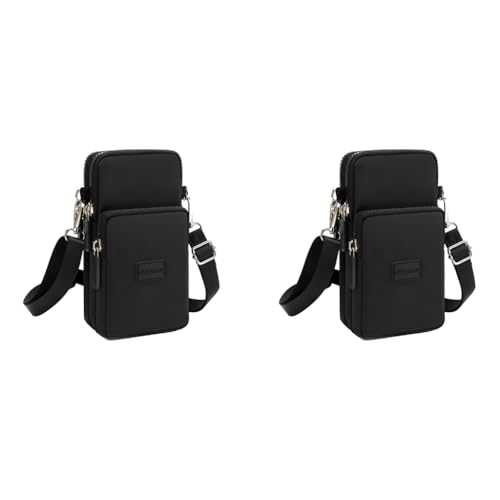 PALAY® Small Crossbody Phone Bag for Women Mini Wallet Bags with Adjustable Shoulder Strap Wallet Clutch Bag for Girls Zipper Phone Pouch Handbag Armband Case, Black 2 PCS PALAY® Small Crossbody Phone Bag for Women Mini Wallet Bags with Adjustable Shoulder Strap Wallet Clutch Bag for Girls Zipper Phone Pouch Handbag Armband Case, Black 2 PCS